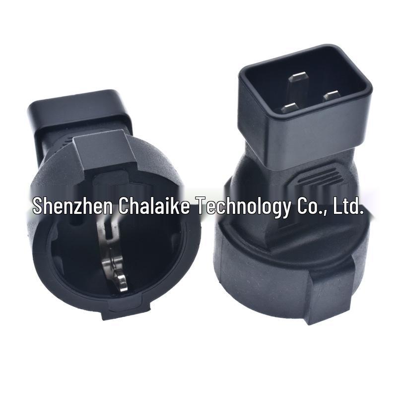

Power Adapter: C20 Male to German/European Female Socket 16A Copper Conversion Plug