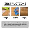 1/2/3PCS 120ML Furniture Beeswax Spray Wood Furniture Polish Waterproof Seasoning Beeswax Wood Table Clean Maintenance Beeswax