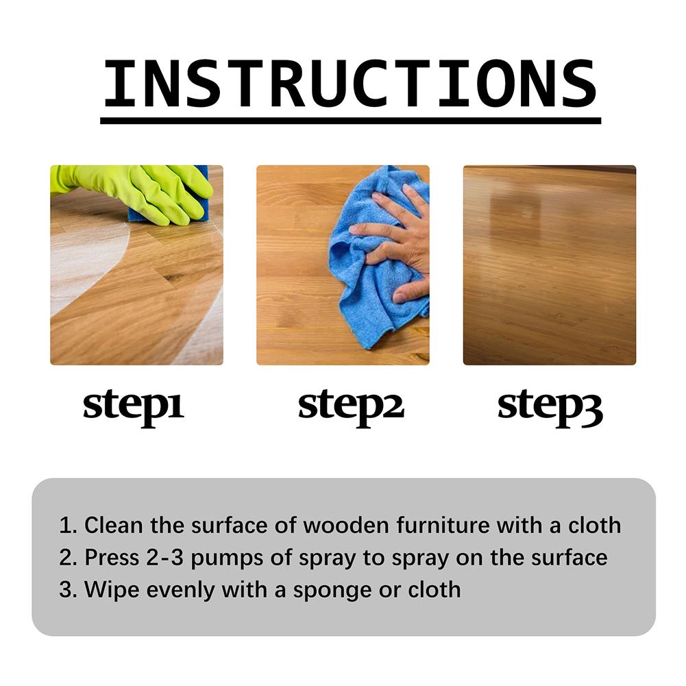 1/2/3PCS 120ML Furniture Beeswax Spray Wood Furniture Polish Waterproof Seasoning Beeswax Wood Table Clean Maintenance Beeswax
