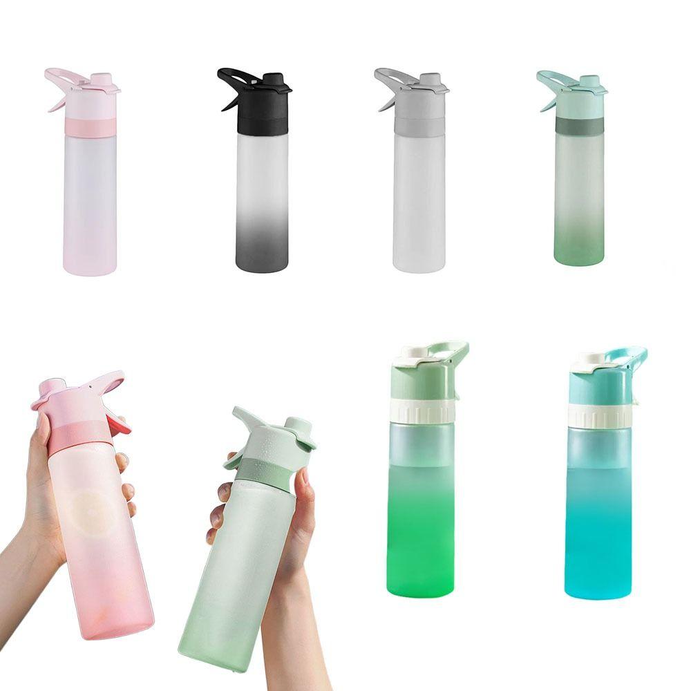 Large Capacity Spray Water Bottle Gradual Fog Surface BPA Free Sports Water Kettle with Straw 2 In 1 Cooling Spray Cup