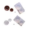 Practical Pendant Molds Plate/Bowl Shape Handmade Ornament Moulds Silicone Texture for Clay Wax and Resin Crafting