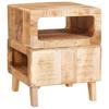vidaXL Beistelltisch mit Regal Braun 40 x 40 x 49 cm Massivholz Mango