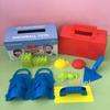 8PCS Beach Sandcastle Building Kit Molds Sand Brick Walls Molds Seaside Game Sand Toy Outdoor Summer Birthday Gift For Toddlers