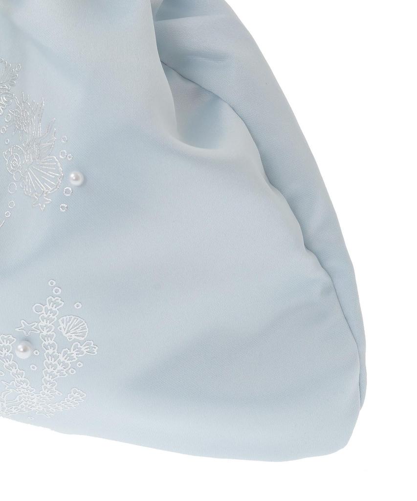 Maison de Fleur Muschel-Print Band 2-Wege-Tragetasche, Hellblau, Damen