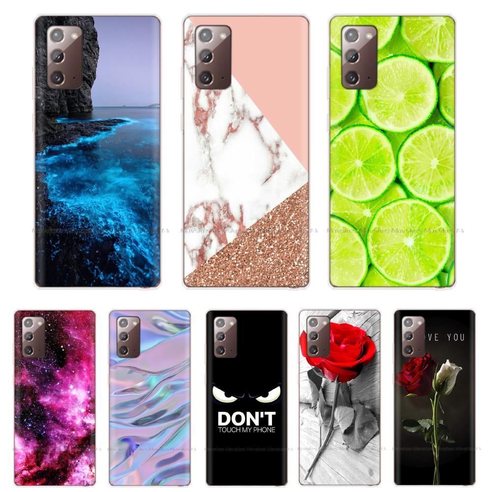 

Чехол Note 20 для Samsung Galaxy Note20, ультра окрашенный силиконовый мягкий чехол из ТПУ, задняя защитная оболочка для Samsung Note20, чехол
