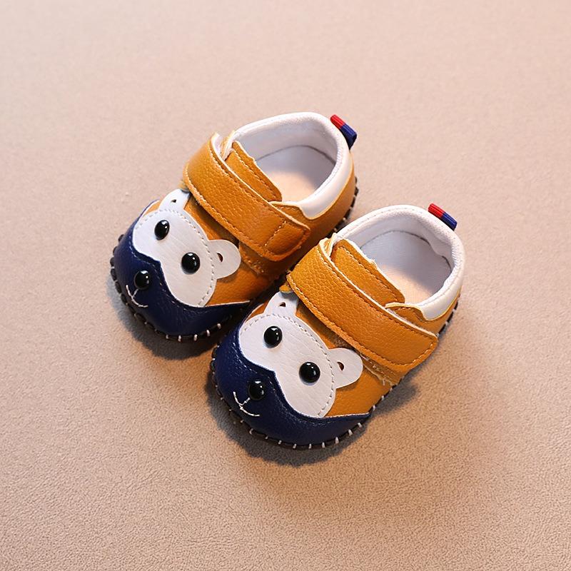 Spring/Autumn Style Baby Wrapped Shoes, Soft-Soled Unisex Infant Shoes, Pre-Walking Shoes for Boys and Girls, Small Leather Pre-Walking Shoes.