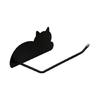 Elegant Cats Shaped Adhesive Hook Tissue Roll Dispenser For Home Office Kitchen Use Bathroom Decoration