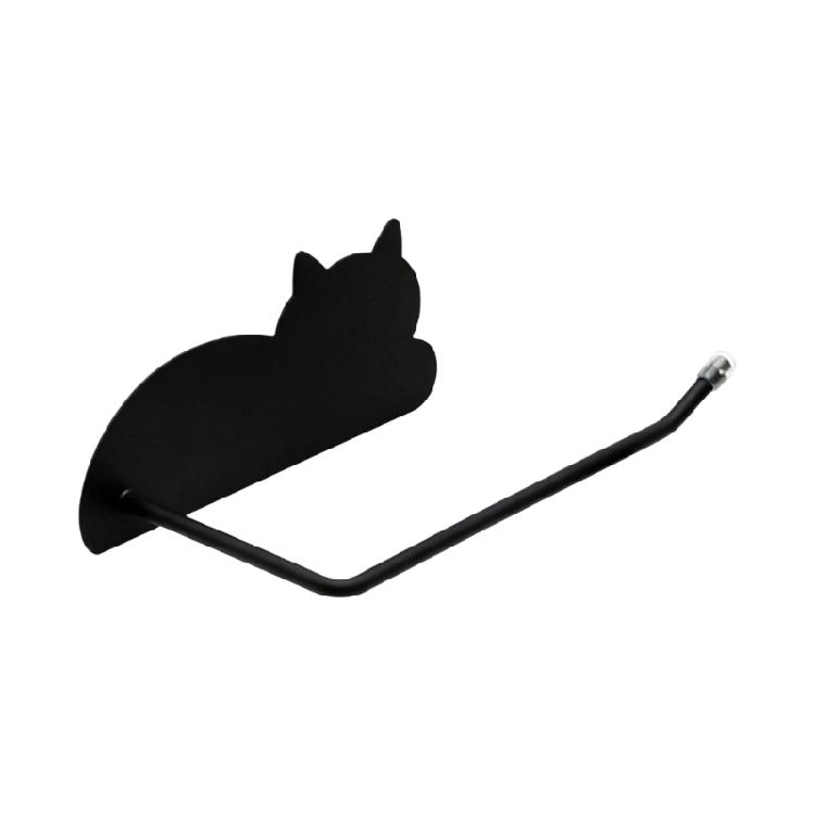Elegant Cats Shaped Adhesive Hook Tissue Roll Dispenser For Home Office Kitchen Use Bathroom Decoration