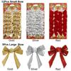12pcs New Party Decoration Home Decor Christmas Tree Hanging Wedding Supplies Xmas Ornament Bowknot