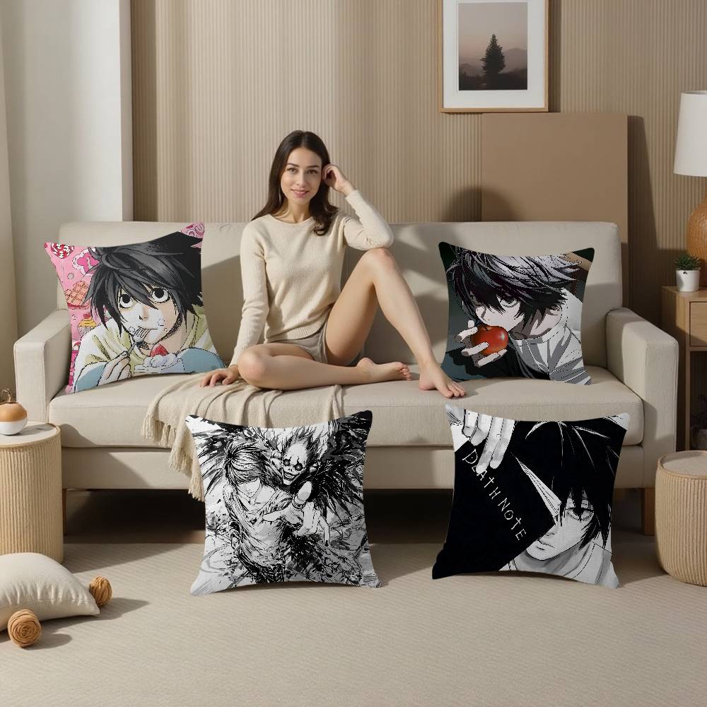Anime D-Death Note Pillow Cover Sofa Cushion Cover Home Room Decoration Children Gift