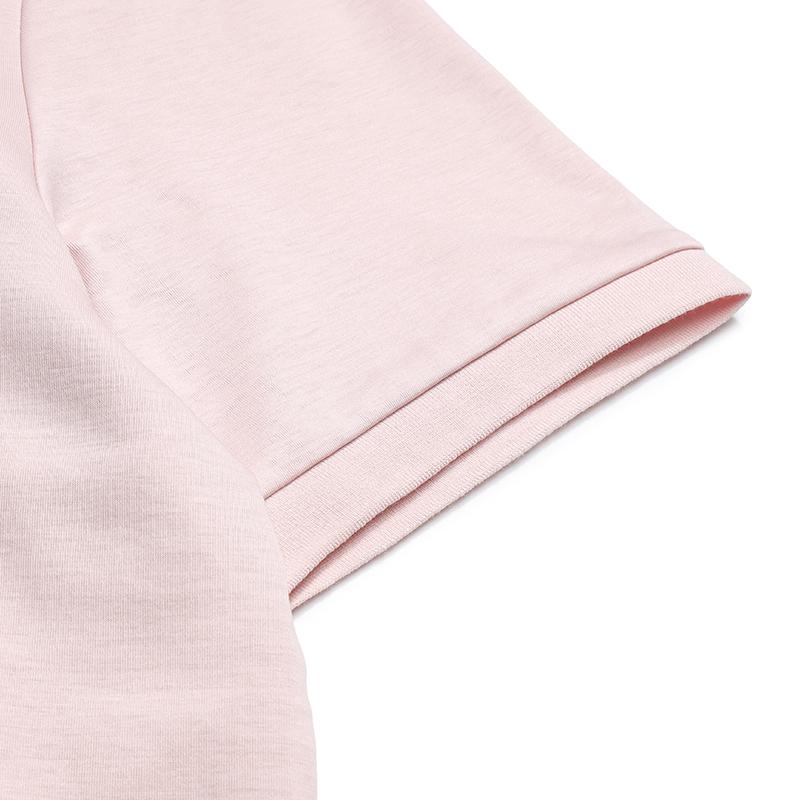 FILA White Fashion Simple Classic Casual Versatile Comfortable Brand Logo Knitted Short Sleeve Polo Shirt Men tops Orange Gray Pink F51M623101FPK