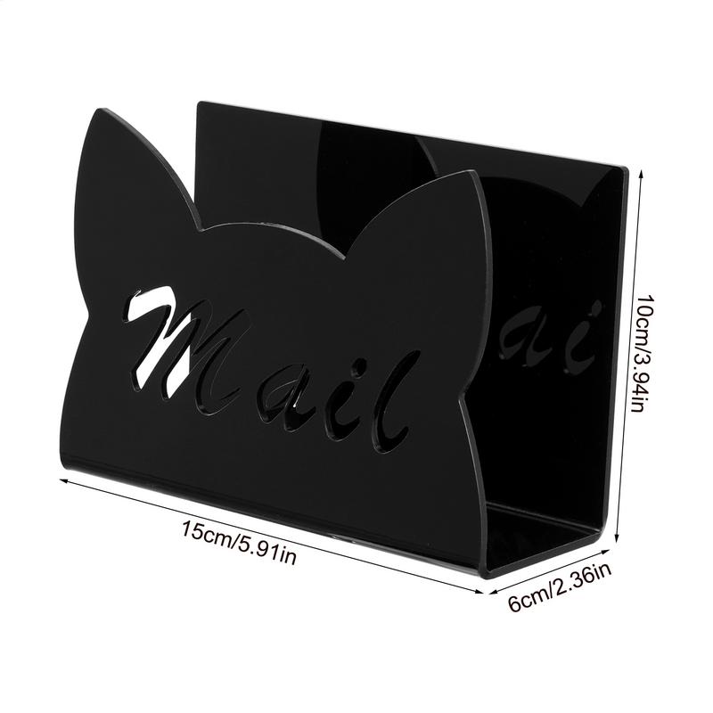 Mail Organizer For Desk Acrylic File Holder Clear Acrylic Postcard Sorter Stand For Counter Table Tabletop Home Studio School