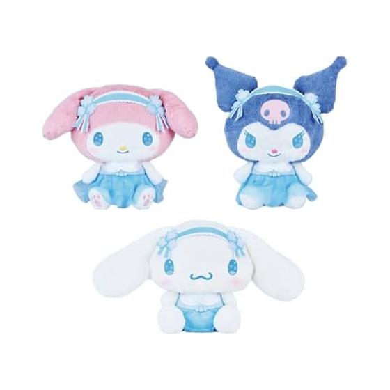 Sanrio Characters Kuromi My Melody Cinnamoroll Nemophila BIG Plush Doll Approx. 27cm Set of 3