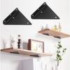Right Triangle Corner Supports Invisible Furniture Fasteners for Beds/Cabinets/Shelves, Hidden Wall Brackets  Floating Shelves