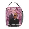 Mr Worldwide Lunch Bag Work Lunch Box For Unisex Casual Custom Thermal Lunch Bags Oxford Cooler Bag