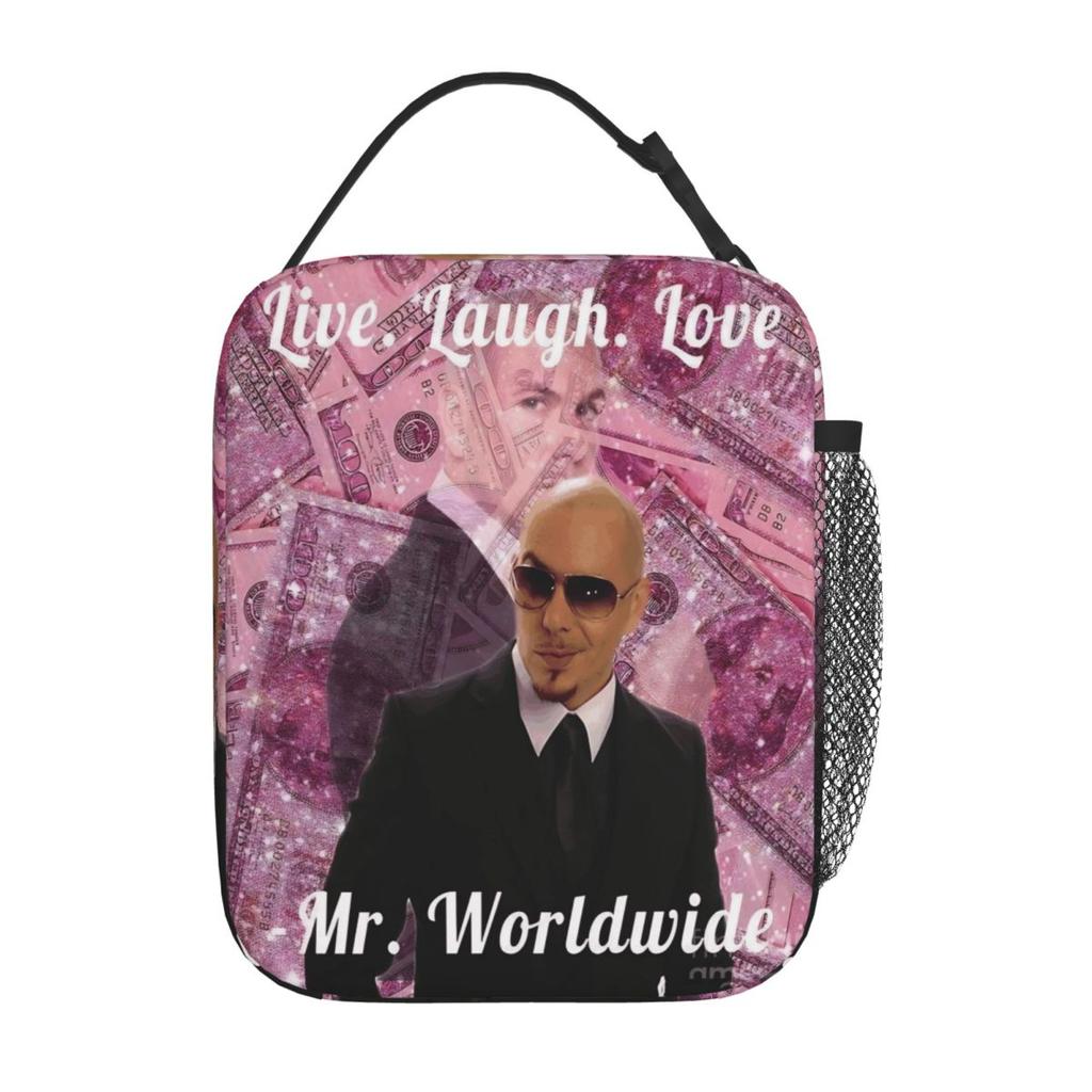 Mr Worldwide Lunch Bag Work Lunch Box For Unisex Casual Custom Thermal Lunch Bags Oxford Cooler Bag