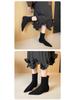 Weiwei Girl Autumn/Winter Suede Pointed Toe Flat Ankle Boots for Women