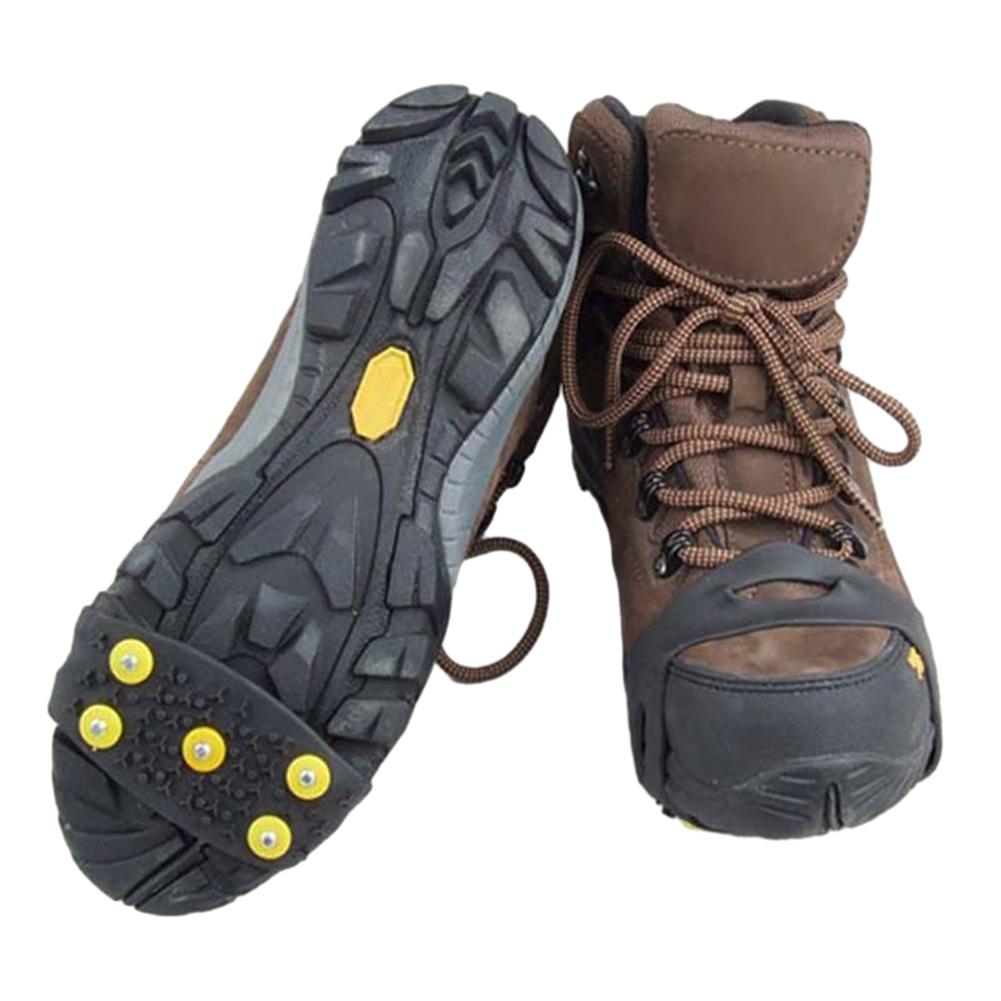 1-3 pairs 5-Stud Snow Ice Claw Unisex Anti Slip Climbing Crampons Grips Shoes Boots Covers Outdoor Chain Shoe Spikes for Winter
