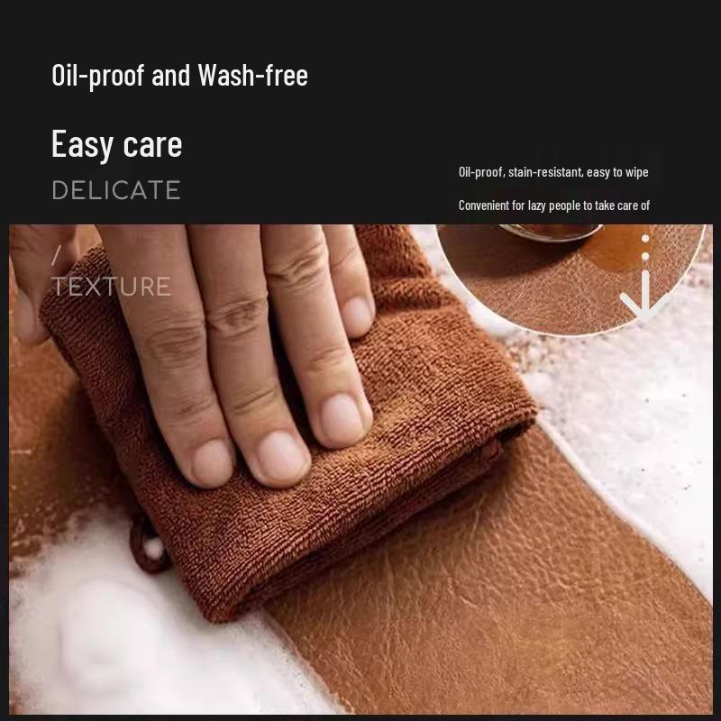 Extra Large Double-Sided Waterproof Cowhide Leather Desk Pad Mouse Pad