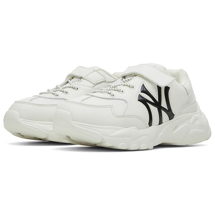 MLB Big Ball Chunky 24SS Slip Resistant Durable Low Top Casual Shoes Kids sneakers White 7ASHJB14N-50WHS