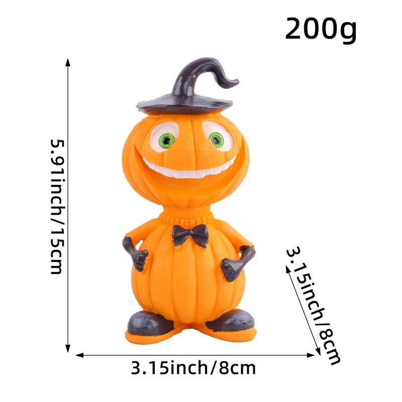 Statuie de grădină Om Dovleac de Halloween Nou Ornament de masă Artizanat din rășină Decorațiune creativă