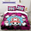 One Piece6 Pattern Bedding Quilt Set Home Decoration Gift (1 * Duvet Cover + 2 * Pillowcase Without Core)