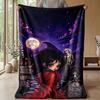 Soft Flannel Blanket Lightweight Cozy Bedroom Living Room CoverBeetlejuice Lydia Deetz