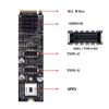 10Gbps Dual Type-E USB 3.1 Front Panel IDC Socket - NVMe NGFF M-Key ExpressCard Adapter for ASM3142 Motherboards