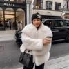 Winter Large Lapel Fur Jacket Women's Imitation Fox Fur Temperament Celebrity Style Faux Fur Jacket