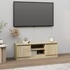 Vidaxl Szafka Pod Tv, Z Drzwiczkami, Dąb Sonoma, 102X30X36 Cm
