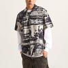 Vans Polo de Manga Curta Tie-Dye Marrom Claro Camisas Masculinas VN000P86F0V