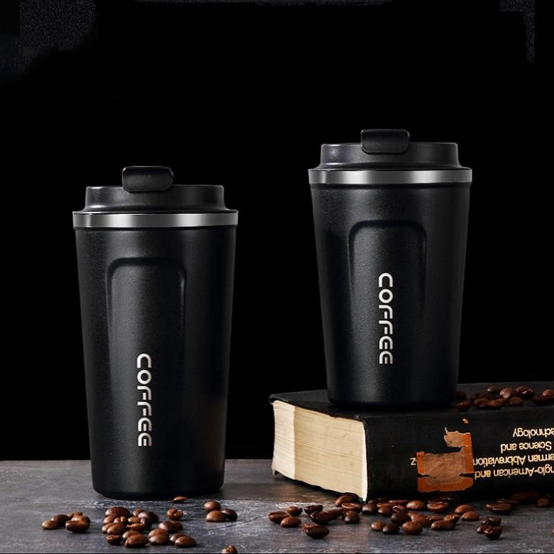 380ml/510ml Edelstahl Kaffeetasse Reise Tragbare Vakuum Flaschen Thermos Becher Doppel Edelstahl Auto Tee Thermos Becher Flaschen