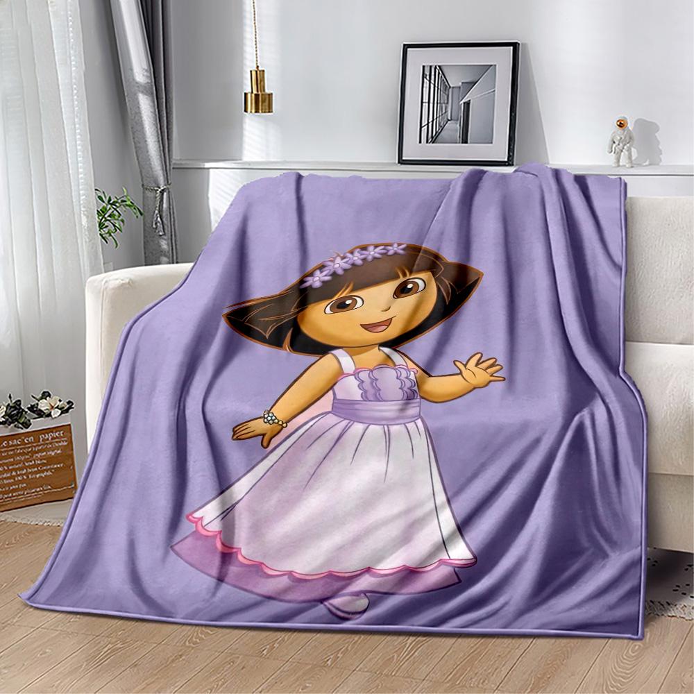 Dora Explorer Blanket Soft & Cozy Great for Couch Picnics Livingroom for All Occasions Stylish Decor Ideal Gift For Birthday Valentine'S Day