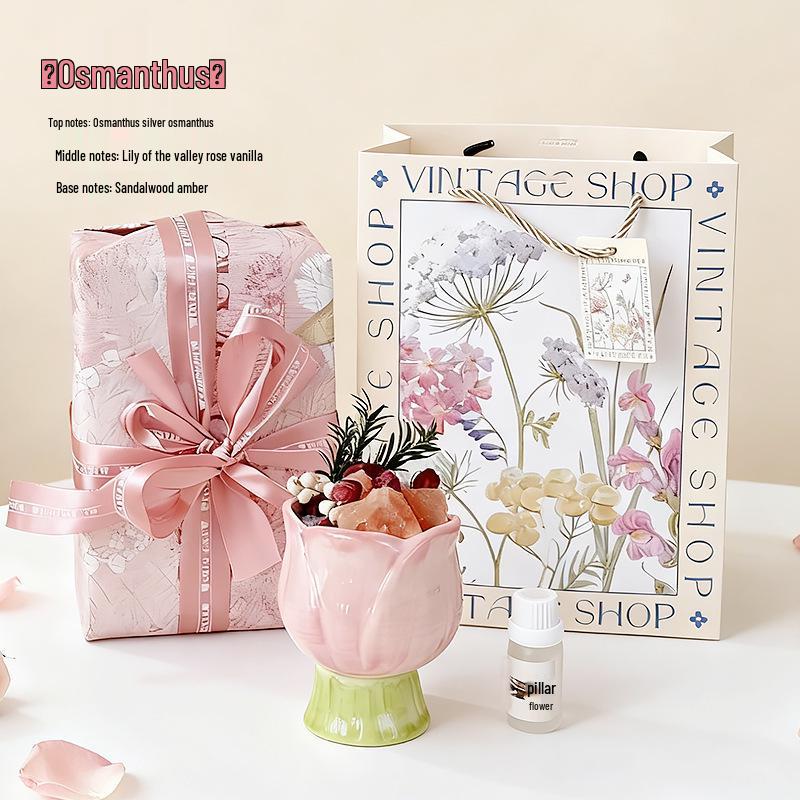 

Изысканный диффузор с ароматом розового кристалла - Идеальный подарок на день рождения для девочек и лучших друзей Paper Packaging