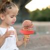 4Pcs Kids Popsicle Holders with Drip Catcher Ice Cream Stand with Dual Functional Design Easy To Clean Silicone Holder for Summer And Birthday Parties
