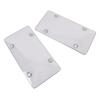 2 Stück 12x6 Zoll Kennzeichenabdeckung Klarer Schutz Kennzeichenhalter Schild Universelle Passform für US