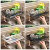 Aluminum Kitchen Storage Rack with Tray Storage Organizer  Household Organization