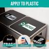 CT715 Reusable Magnetic Trash Sorting Stickers - Eco-Friendly Labels for Waste Separation