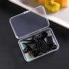 Transparent Fruit Fork Storage Box Organizer Plastic Storage Case Adjustable Container For Kids Fruit Fork Organizer Display Box