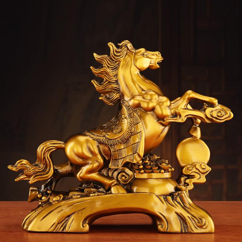 Zodiac Horse Ornament: Wealth-Attracting Decoration for Office, Living Room, Wine Cabinet, or Desk