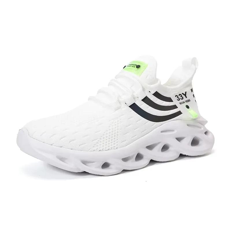 

Женская спортивная обувь с амортизацией Летняя сетчатая дышащая повседневная обувь на шнуровке Противоскользящая легкая удобная обувь для ходьбы 37