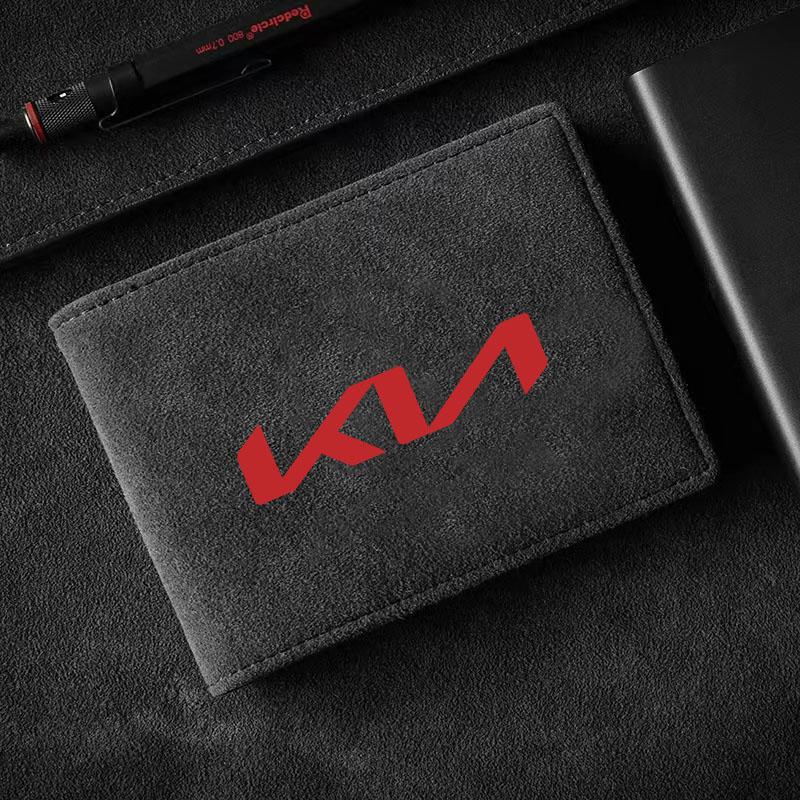 Car Emblem Driver License Cover ID Credit Card Holder Accessories For KIA Rio Ceed Sportage Cerato Soul Sorento K2 K5 Flip