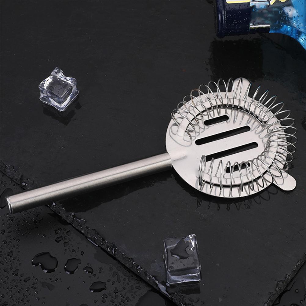 2 szt. Regulowany filtr do lodu, sitko do koktajli, naczynie do filtrowania, stal nierdzewna