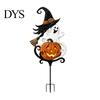Yard Stakes for Halloween Garden Stake, Metal Witch Pumpkin Rust-Proof Outdoor Courtyard Ornaments Decoration Lawn Patio Porch Pathway, Gift Gardener