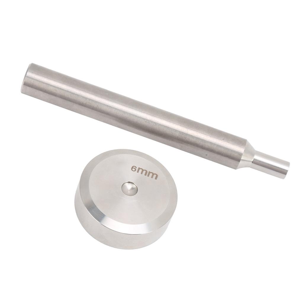 Stainless Steel Rivet Punch Tool 6mm Size Rivet Setting Fixing Tool  For Professional Hobbyists