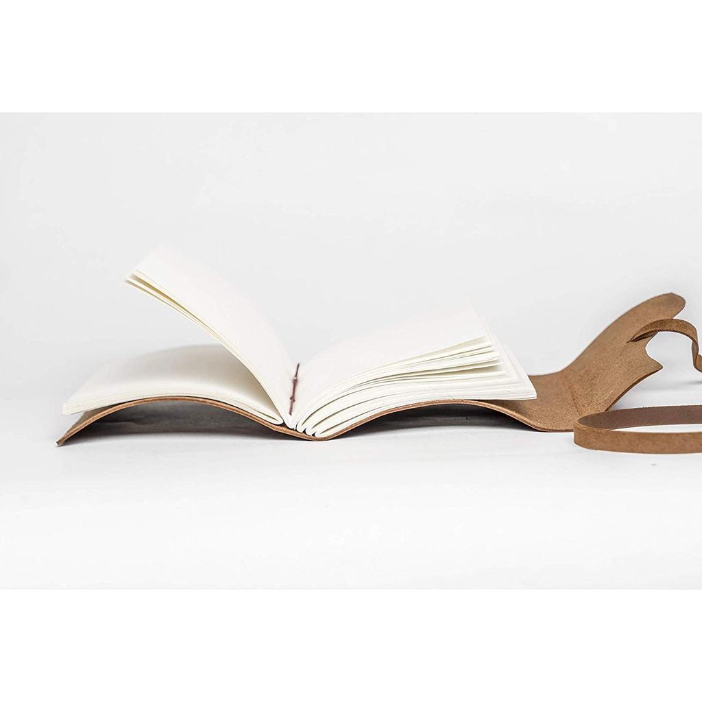 Combo Leather Diary Handmade Vintage Leather Diary - with Plain Paper for Men and Women.