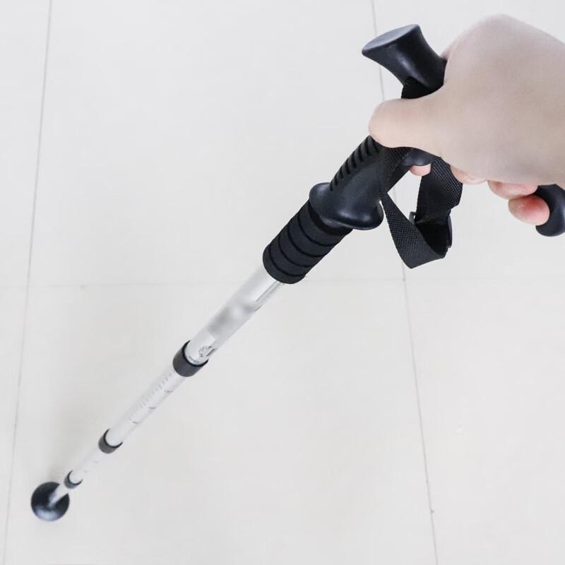 ML Unisex 3-Section Straight Handle Aluminum Trekking Pole