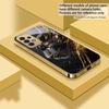 Black Panther Roars For Samsung A73 A72 A71 A42 A56 A55 A54 A53 A52s A52 A51 A36 A35 A34 A33 A32 16 14 Golden Glass Phone Case