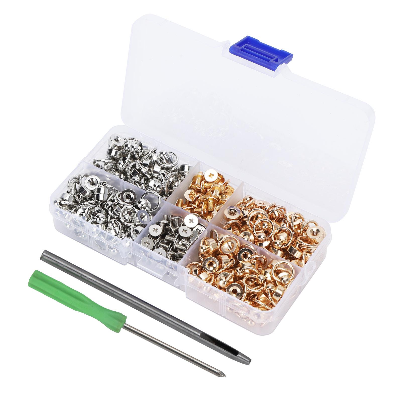 

ORing Ball Post Rivet Set DIY Leather Craft Одежда Сумки Телефон Украшения Корпуса