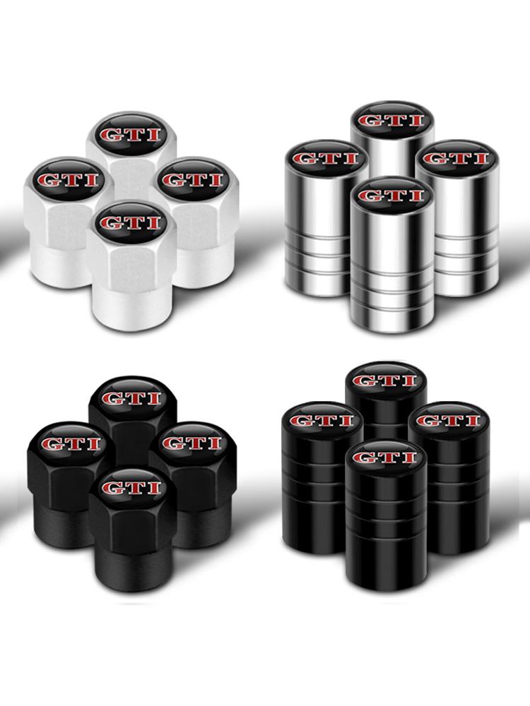 Car 3D Metal Logo Wheel Stem Air Valve Caps Tire Dust Cover for Volkswagen VW Golf 4 Motion MTM Polo Passat Jetta GTI Caddy Bora Bu2